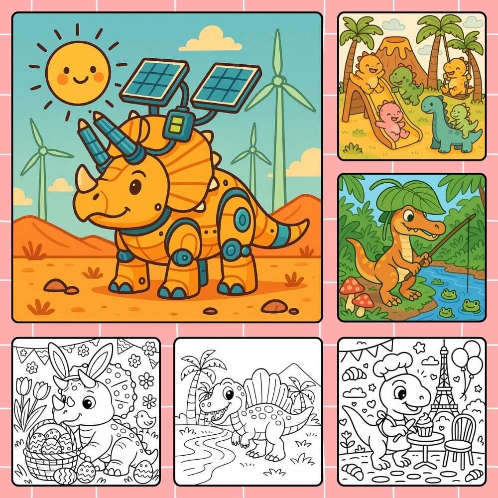 Dinossauro para colorir grátis para imprimir