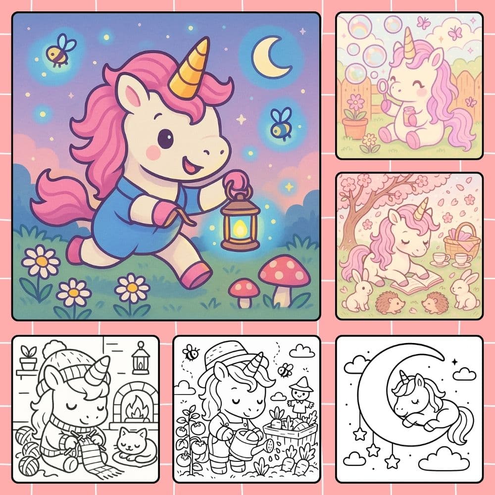 Desenhos Para Colorir Infantil Unicornio Imprimir Grátis Em PDF
