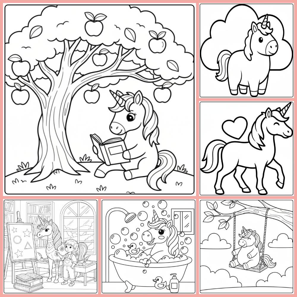 Desenhos de unicornio para colorir e imprimir grátis ( PDF)