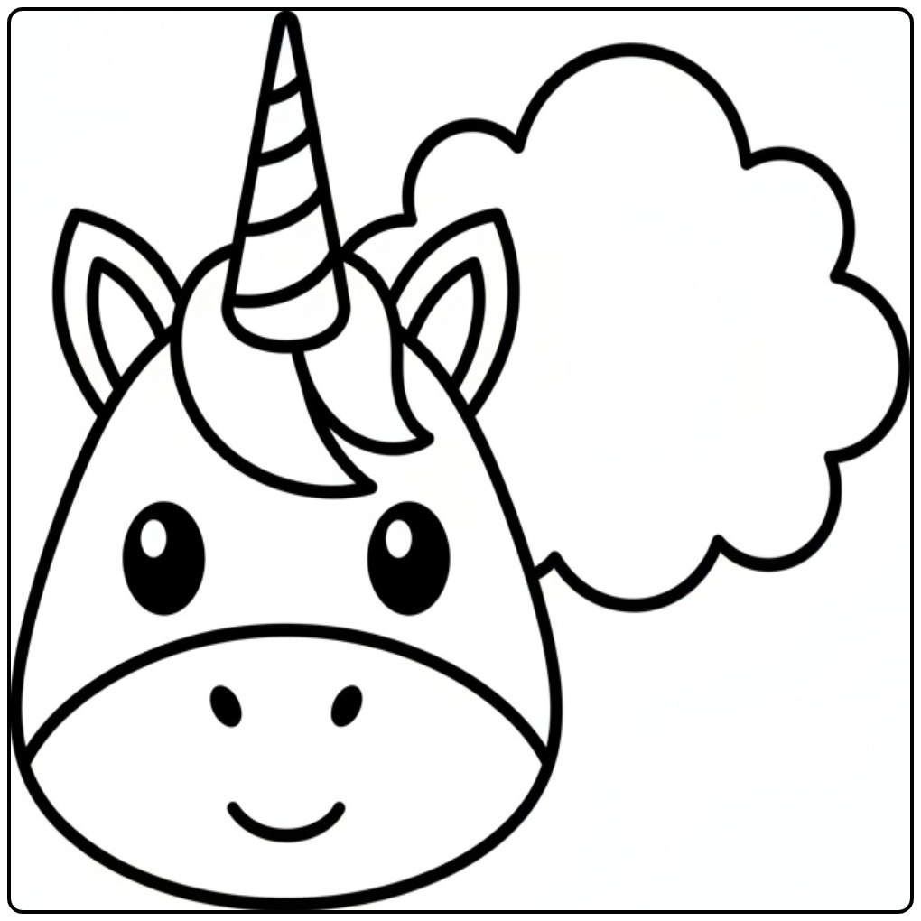 Desenho unicornio para colorir, magia e diversão!
