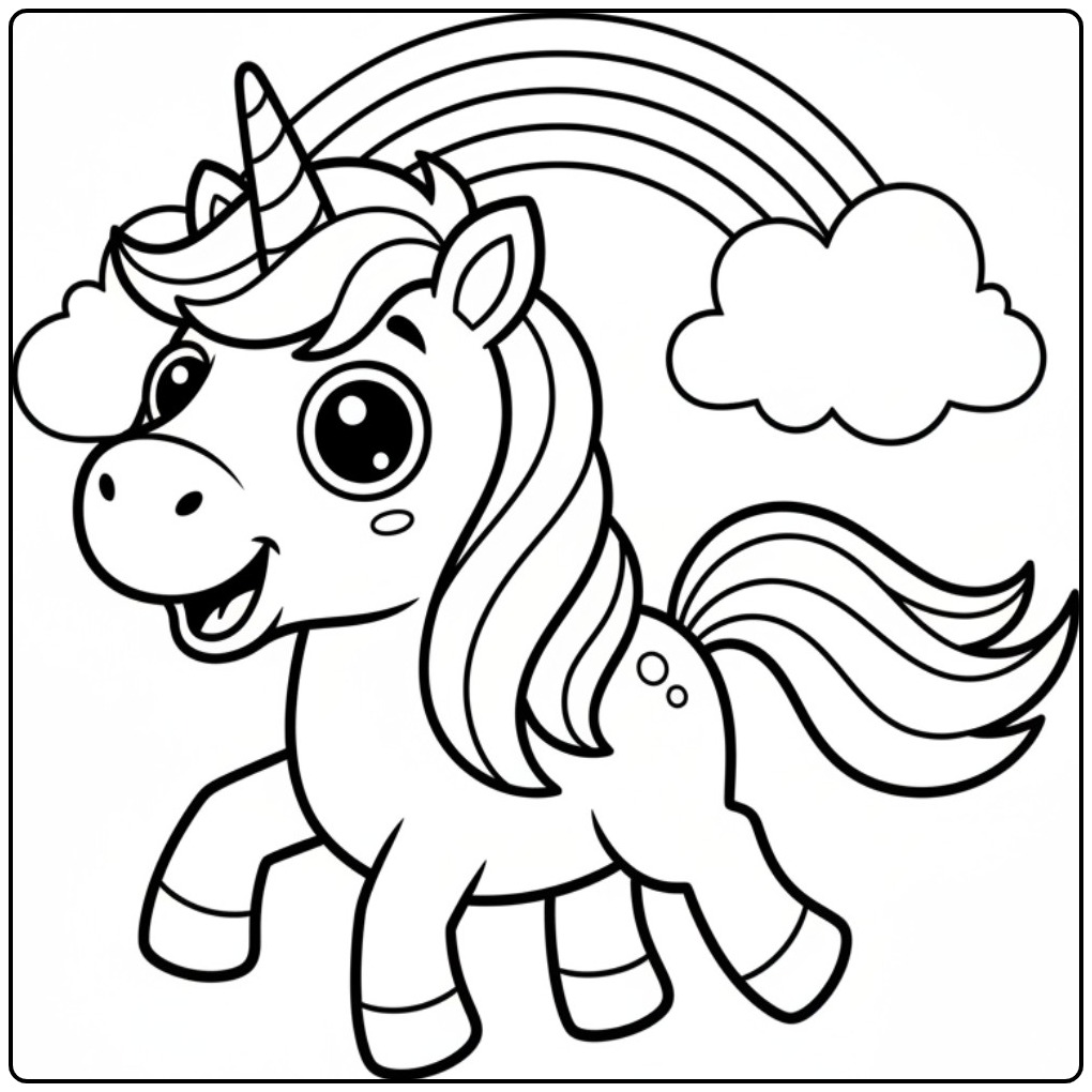 Desenho unicornio para colorir my little pony, magia e diversão!
